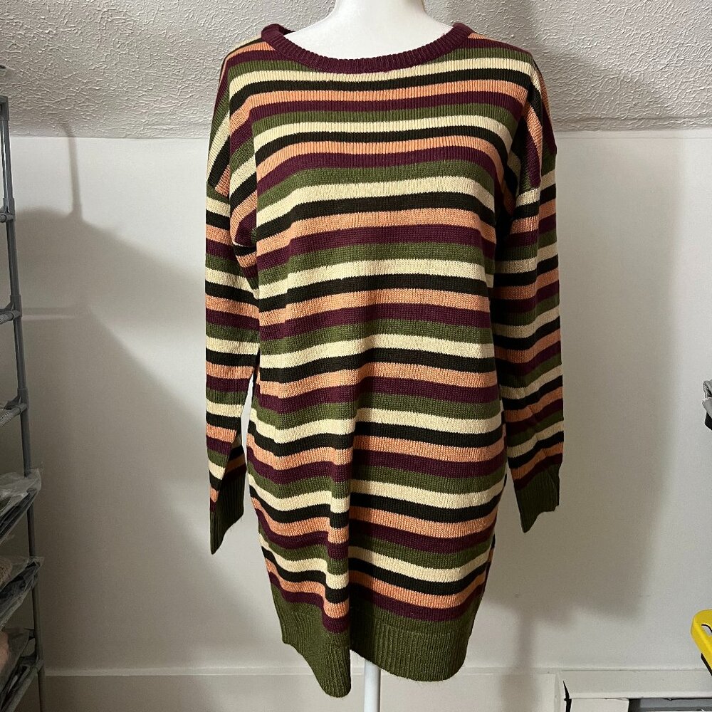 NWT Striped Sweater Dress - Size Medium - perfect for fall